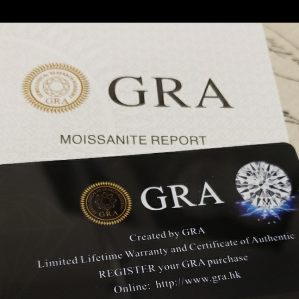 2 TCW GENIUNE D  BRILLIANT WHITE MOISSANITE - Picture 9 of 10